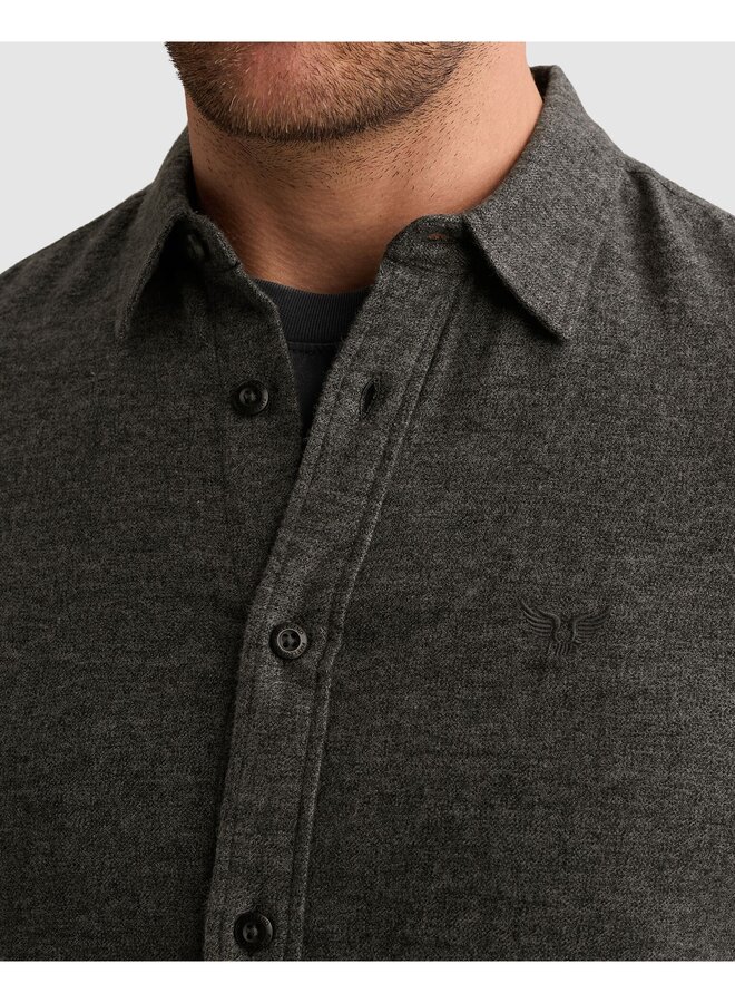 PSI2610203 9067 PME Legend Long sleeve shirt Yarn dye Jet Black