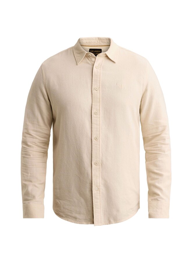 PSI2610203 7013 PME Legend Long sleeve shirt Yarn dye Bone White