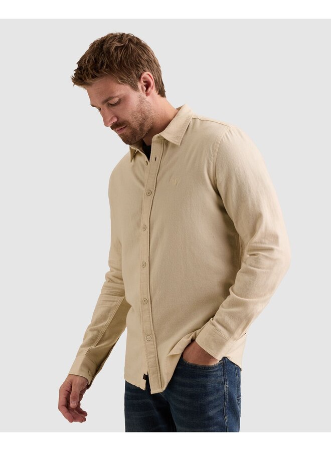 PSI2610203 7013 PME Legend Long sleeve shirt Yarn dye Bone White