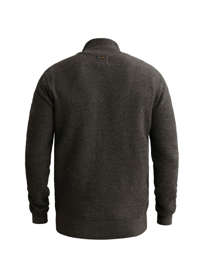 PKW2610301 9067 PME Legend Half zip collar cotton mouline (organic) Jet Black