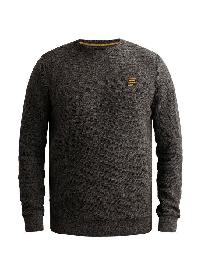 PKW2610300 9067 PME Legend R-neck cotton mouline Jet Black