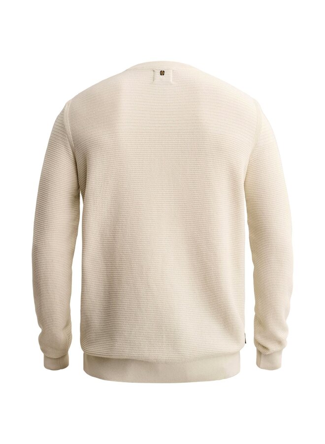 PKW2610300 7013 PME Legend R-neck cotton mouline Bone White