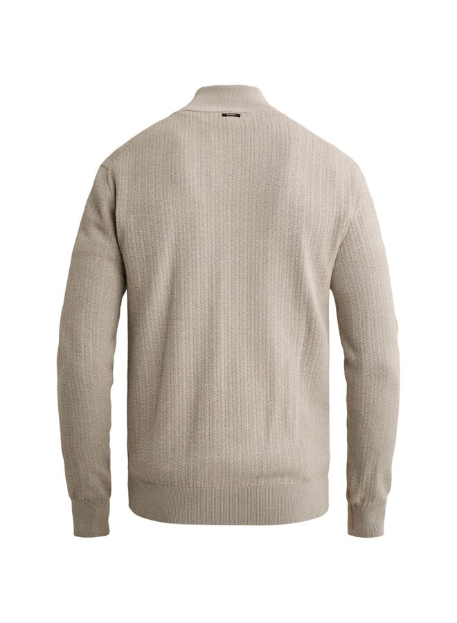 VKW2610344 9104 Vanguard Half zip collar gentleman's deal cotton modal Mourning Dove