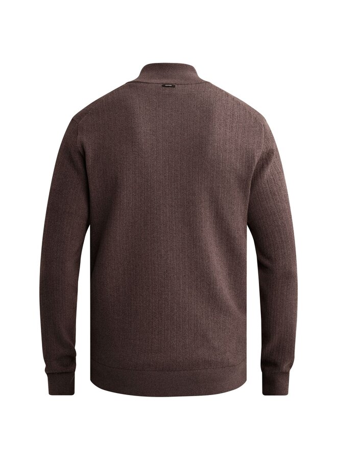 VKW2610344 4323 Vanguard Half zip collar gentleman's deal cotton modal Moonscape