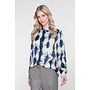 63902-20 685 Geisha blouse dark blue/ecru