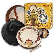 WALTONS 15" CLADDAGH BODHRAN PACK