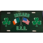 Novelty American Wall Style Car Registration Plate With An Irish Twist