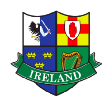 IRISH CAR/WINDOW LAMINATED STICKER (FOUR PROVINCE CREST)