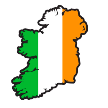 MAP OF IRELAND STICKER