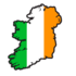 MAP OF IRELAND STICKER