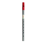 WALTONS NICKEL D TIN WHISTLE - RED COLOURED MOUTHPIECE