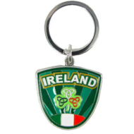 IRELAND CREST SHAMROCK - KEYRING