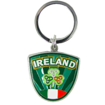 IRELAND CREST SHAMROCK - KEYRING