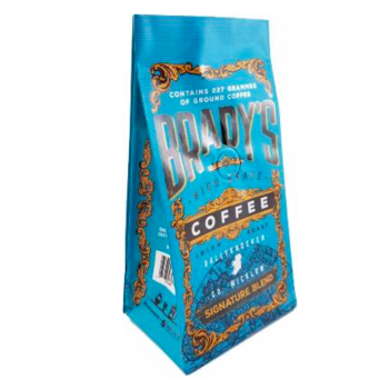 BRADY'S COFFEE SIGNATURE BLEND 227g OF GROUND COFFEE