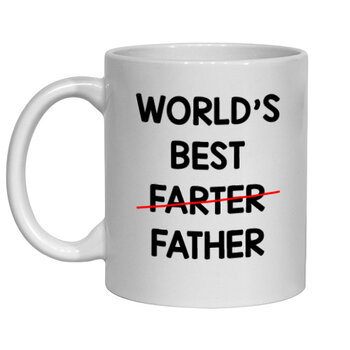 FUNNY NOVELTY MUG - WORLD'S BEST F....R FATHER