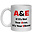 IRISH NOVELTY MUG - A & E IF IT'S NOT YOUR ARSE IT'S YOUR ELBOW