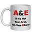 IRISH NOVELTY MUG - A & E IF IT'S NOT YOUR ARSE IT'S YOUR ELBOW