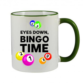 EYES DOWN BINGO TIME MUG - FUNNY NOVELTY MUG