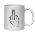 MIDDLE FINGER MUG - FUNNY NOVELTY MUGS - IRISH NOVELTY MUGS