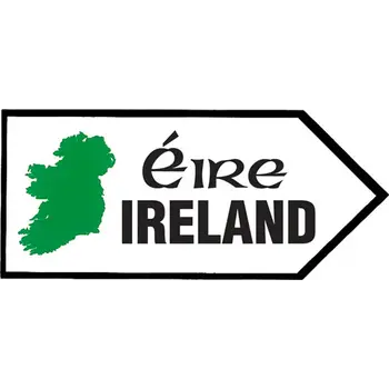 IRISH MAP ROAD SIGN STICKER.. )