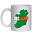 MAP OF IRELAND NOVELTY MUG - IRISH COUNTY MUG