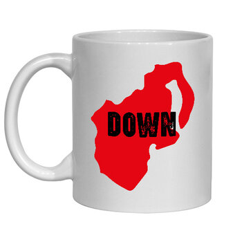 COUNTY DOWN NOVELTY MUG - IRISH COUNTY MUG
