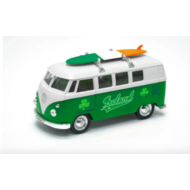 VOLKSWAGEN CAMPER VAN WITH SURFBOARD