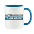 COFFEE SAVES LIVES YOURS MOSTLY - NOVELTY MUG