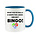 WHAT HAS 90 BALLS & KEEPS THE LADIES SMILING? BINGO! - NOVELTY MUG