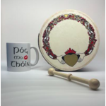 IRISH GIFT IDEAS: WALTONS 8" CLADDAGH BODHRAN & IRISH NOVELTY MUG