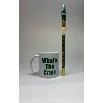IRISH GIFT IDEAS - IRISH NOVELTY MUG & WALTONS MELLOW D TIN WHISTLE