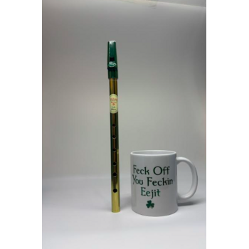 IRISH GIFT IDEAS - IRISH TIN WHISTLE & IRISH NOVELTY MUG