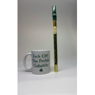 IRISH GIFT SET - TIN WHISTLE & IRISH NOVELTY MUG