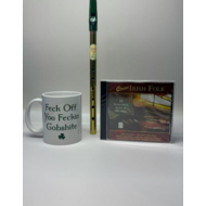 IRISH GIFT IDEAS - CLASSIC IRISH FOLK CD VOLUME: 1 IRISH TIN WHISTLE & IRISH NOVELTY MUG