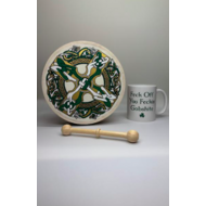 IRISH GIFT IDEAS: WALTONS 8" IRISH CELTIC CROSS BODHRAN & IRISH NOVELTY MUG