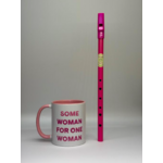 IRISH GIFT IDEAS - NOVELTY MUG & WALTONS RAINBOW  PINK TIN WHISTLE