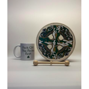 IRISH GIFT IDEAS: WALTONS 8" CELTIC CROSS BODHRAN & IRISH NOVELTY MUG