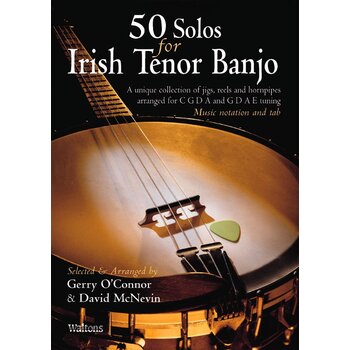 GERRY O'CONNOR / DAVID MCNEVIN - 50 SOLOS FOR IRISH TENOR BANJO (BOOK)