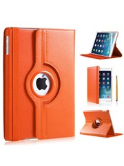 iPadspullekes.nl iPad 2017 hoes 360 graden oranje leer