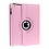 iPadspullekes.nl iPad Pro 10,5 hoes 360 graden licht roze leer