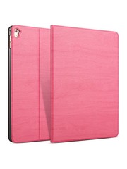 iPadspullekes.nl iPad hoes 2017 Design donker roze hout print