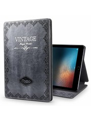 iPadspullekes.nl iPad hoes 2017 leer vintage grijs