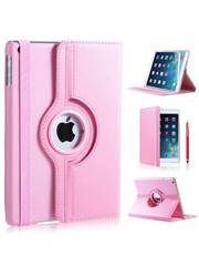 iPadspullekes.nl iPad 2018 hoes 360 graden licht roze leer