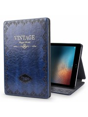 iPadspullekes.nl iPad hoes 2018 leer vintage blauw