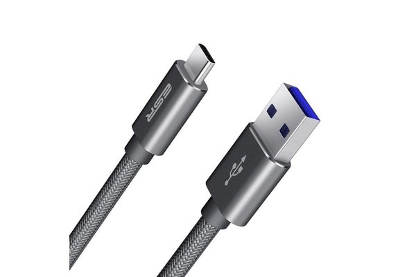 ESR USB 3.0 naar USB C kabel 1 meter grijs