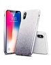 ESR iPhone X hoes zilver naar zwarte glitters chique design zacht TPU