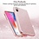 ESR iPhone 8 hoes roze glitters chique design zacht TPU