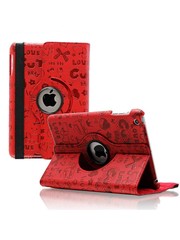 iPadspullekes.nl iPad mini 360 graden hoes Trendy leer rood