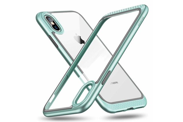 ESR iPhone 7 bumper met transparant achterkant mintgroen