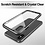 ESR iPhone 8 Plus bumper met transparant achterkant zwart